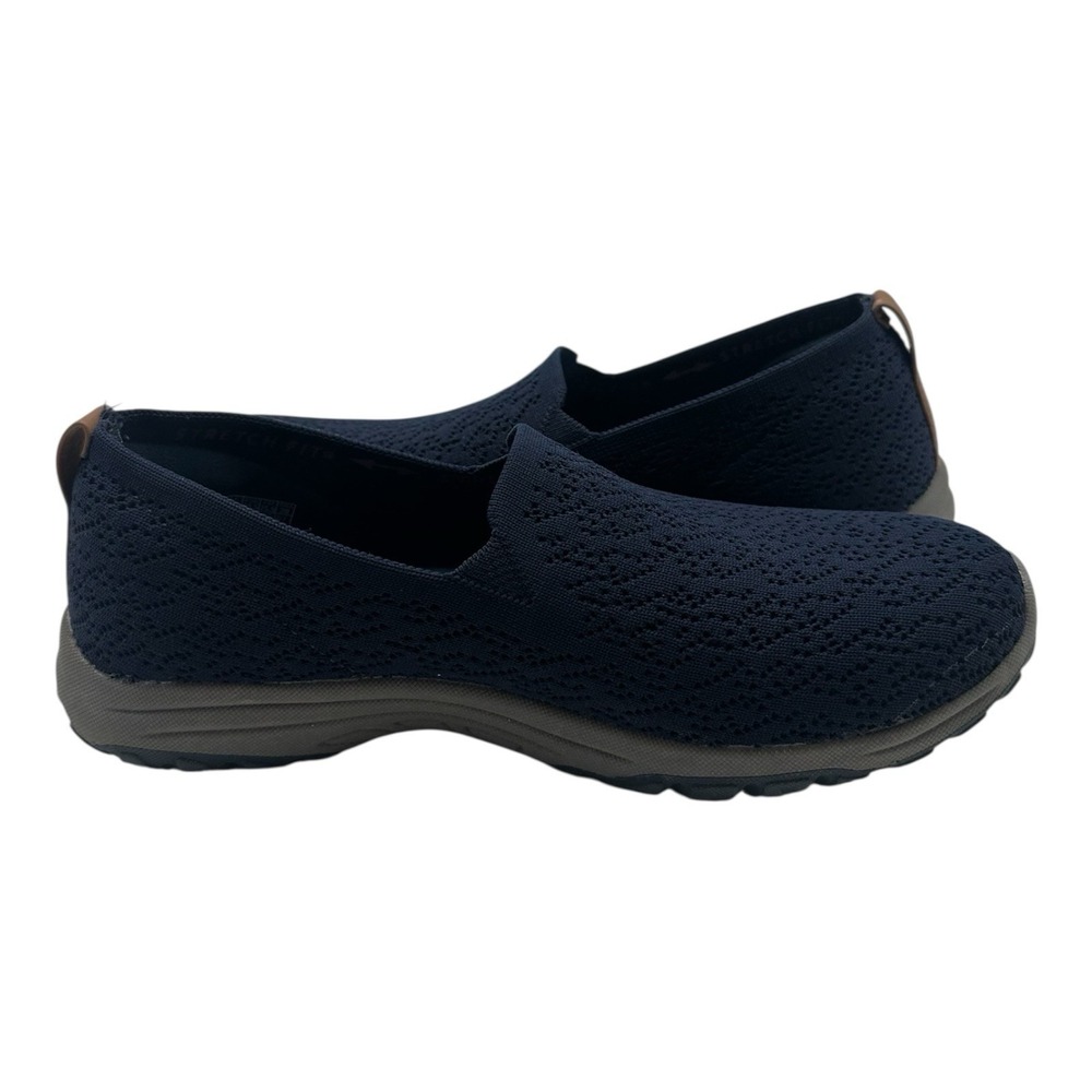 Skechers Reggae Fest 2.0 Mellow Drama Shoes‎ Womens Sz 8.5 Navy Slip On Loafers - Picture 7 of 11